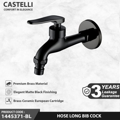 Keran Dinding Castelli Kran Kamar Mandi Selang Air Panjang - 1445371-BL