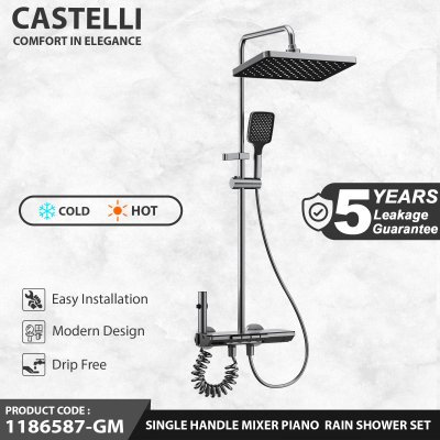 Rain Shower Castelli  Single Handle Mixer Piano  Rain Shower Set - 1186587- GM