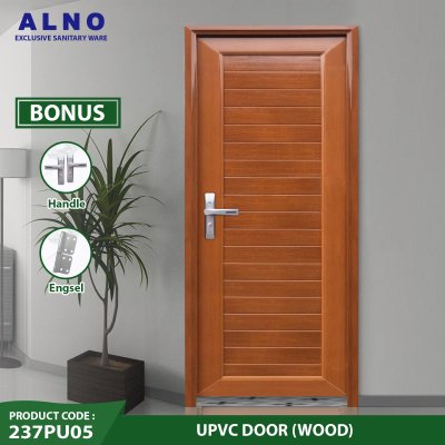 Pintu Kamar Mandi Alno Pintu Toilet UPVC Wood - 237PU05