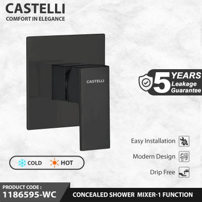 Keran tanam tembok CONCEALED SHOWER  MIXER 1 FUNCTION CASTELLI - 1186595-WC