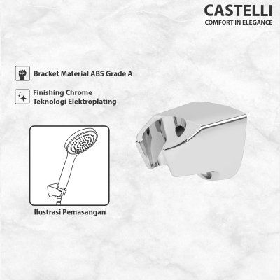 CASTELLI Shower Bracket Dudukan Gantungan Shower 1456056