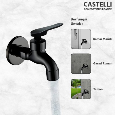 Keran Dinding Castelli Kran Tembok Kamar Mandi Single - 1445372-BL