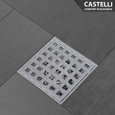 Floor Drain Castelli Saringan Pembuangan Air Kamar Mandi Model Jaring - 1445140