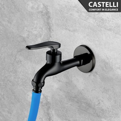 Keran Dinding Castelli Kran Kamar Mandi Selang Air Panjang - 1445371-BL