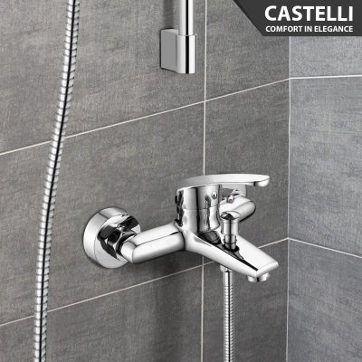 Kran Shower Panas Dingin Castelli Single Handle Bath Shower-1506583