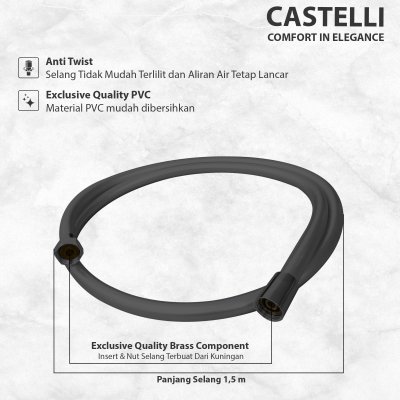 Rain Shower Castelli  Single Handle Mixer Piano  Rain Shower Set - 1186587- GM