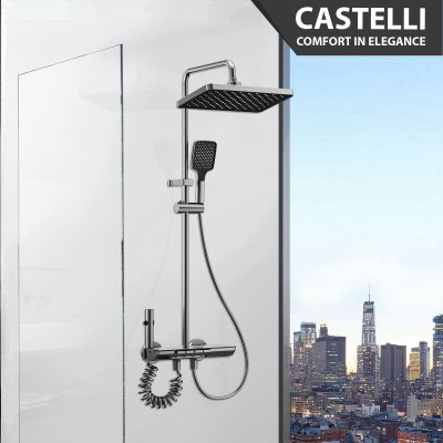 Rain Shower Castelli  Single Handle Mixer Piano  Rain Shower Set - 1186587- GM