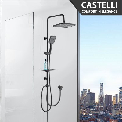 Rain Shower Castelli  Single Handle Rain Shower Set - 1456586-BL