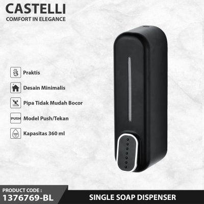 Dispenser Sabun Cair Castelli Tempat Sabun Cair Single Soap Dispenser - 1376769-BL