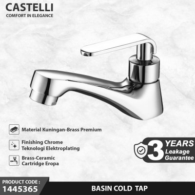 Keran Wastafel Castelli Basin Cold Tap - 1445365