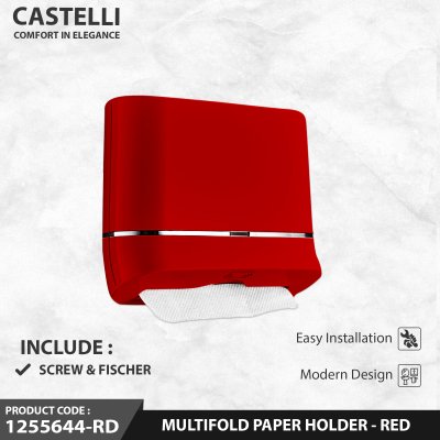 Tempat Tisu Castelli Dispenser Tissue Multifold Paper Holder untuk Tisu Lipat - 1255644-RD