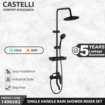 Rain Shower Castelli Single Handle Rain Shower Mixer Set - 1496582