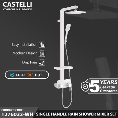 Rain Shower Castelli Single Handle Rain Shower Mixer Set - 1276033