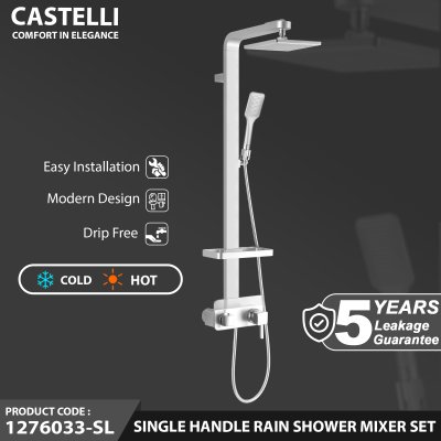 Rain Shower Castelli Single Handle Rain Shower Mixer Set - 1276033