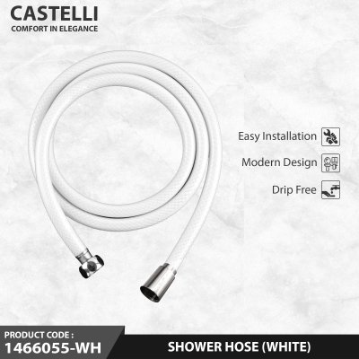 Selang Shower Castelli Selang Shower Kamar Mandi Shower Hose - 1466055-WH