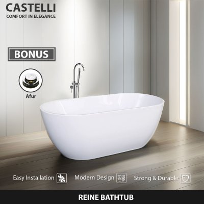 Bathtub Reine Free Standing Castelli  Kamar Mandi BathTub Acrylic