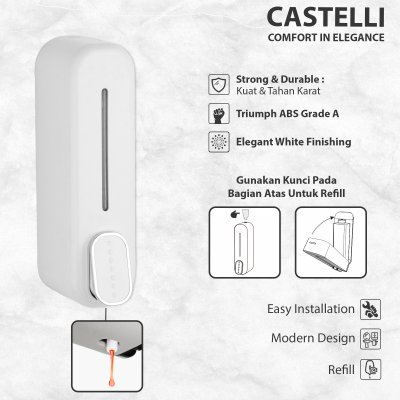 Dispenser Sabun Cair Castelli Tempat Sabun Cair Single Soap Dispenser - 1376769