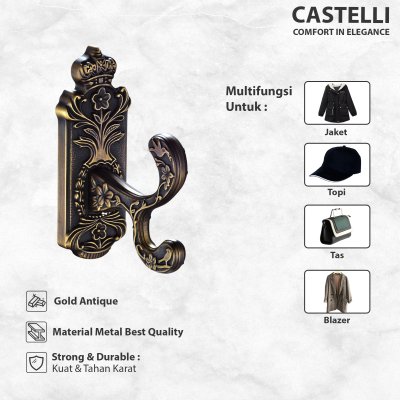 Gantungan Baju Castelli Rube Hook Gantungan Baju Model Antik Multifungsi - 1335687-AT
