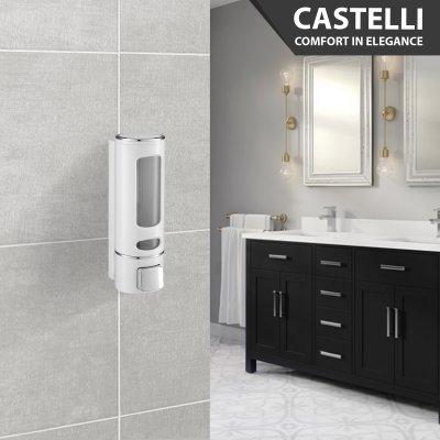 Dispenser Sabun Cair Castelli Tempat Sabun Cair Single Soap Dispenser - 1376770-WH