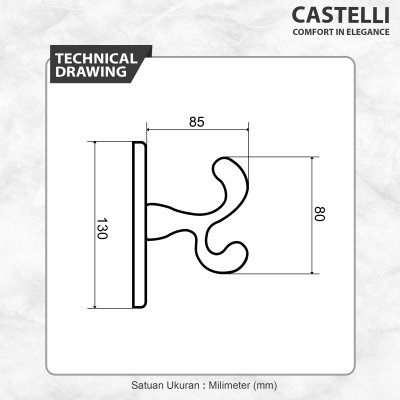 Gantungan Baju Castelli Rube Hook Gantungan Baju Model Antik Multifungsi - 1335687-AT
