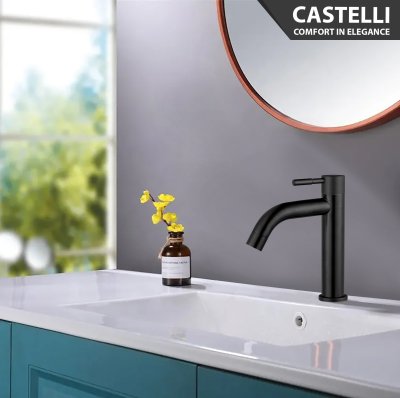 Keran Wastafel Castelli Pillar Basin Cold Tap - 1495389