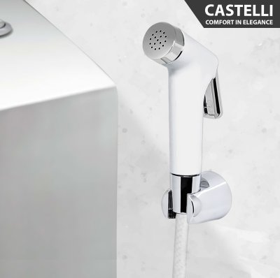 Selang Shower Castelli Selang Shower Kamar Mandi Shower Hose - 1466055-WH