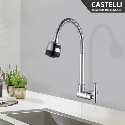 Keran Dapur Castelli Kran Cuci Piring Single Handle Sink Tap