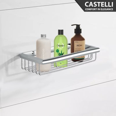 Rak Dinding Serbaguna Castelli Long Basket Chrome - 1195603