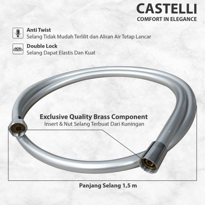 HAND SHOWER SET  Paket Shower Mandi  CASTELLI - 1456064