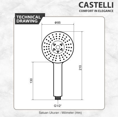Hand Shower 1 Set Castelli Paket Hand Shower 1 Set - 1456046