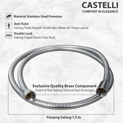 Rain Shower Castelli Single Handle Rain Shower Mixer - 1376574
