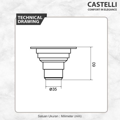 Floor Drain Castelli Saringan Pembuangan Air Kamar Mandi Chrome - 1195104