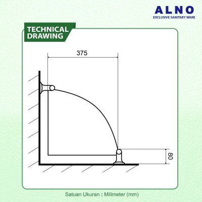 Rak Kamar Mandi 2 Tingkat ALNO Ambalan Kamar Mandi Double Glass Shelf - 1206737-ZC