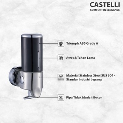 CASTELLI Tempat sabun cair SINGLE SOAP DISPENSER 1256706
