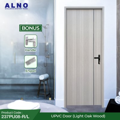 Pintu Kamar Mandi Alno Pintu Toilet UPVC LIGHT OAK WOOD - 237PU08