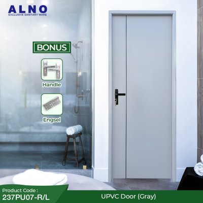 Pintu Kamar Mandi Alno Pintu Toilet UPVC Gray - 237PU07