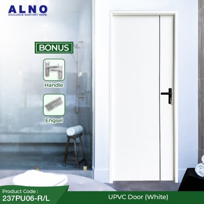 Pintu Kamar Mandi Alno Pintu Toilet UPVC White - 237PU06