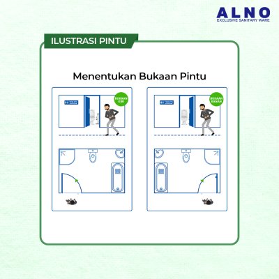 Pintu Kamar Mandi Alno Pintu Toilet UPVC Gray - 237PU07