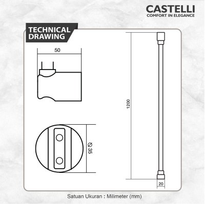 Jet Shower Bidet Castelli Jet Bidet Kloset - 1070111