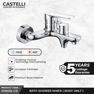Keran Shower Castelli Single Handle Bath Shower Mixer - 1516592-CR