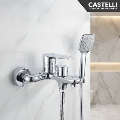 Keran Shower Castelli Single Handle Bath Shower Mixer - 1516592-CR