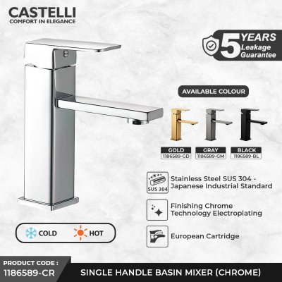Keran Wastafel Castelli Single Handle Basin Mixer - 1186589