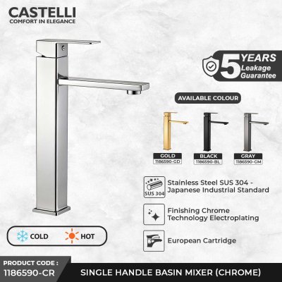 Keran Wastafel Castelli Single Handle Basin Mixer - 1186590
