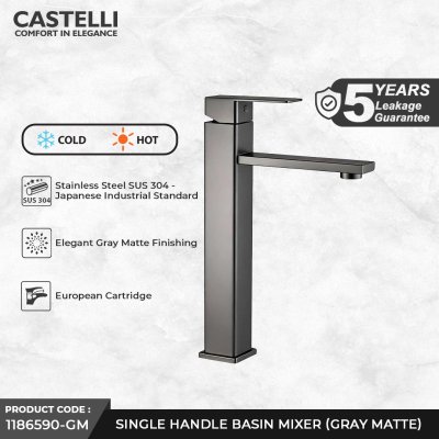 Keran Wastafel Castelli Single Handle Basin Mixer - 1186590