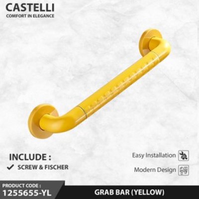 Pegangan Kamar Mandi Castelli Grab Bar Bentuk Lurus Anti Slip - 1255655