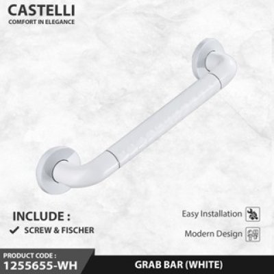 Pegangan Kamar Mandi Castelli Grab Bar Bentuk Lurus Anti Slip - 1255655