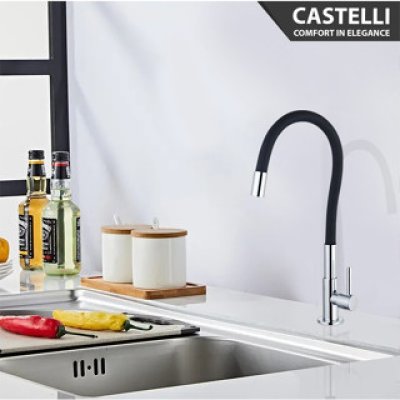 Keran Dapur Castelli Kran Angsa Single Handle Flexible Sink Tap 1185385 1185386