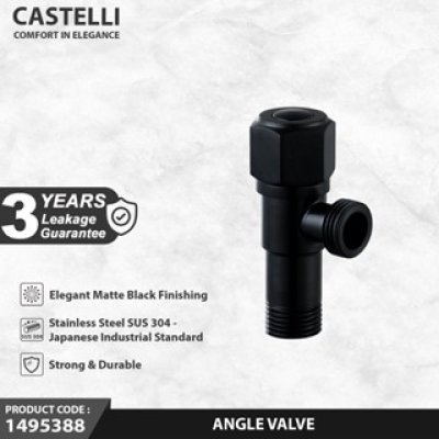 Stop Keran Castelli Angle Valve Matte Black