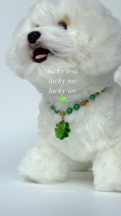 lucky me clover pearl necklace