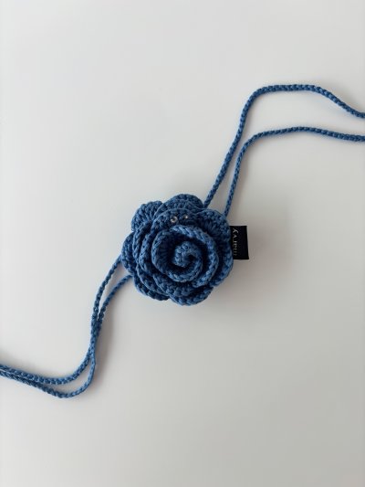 rose crochet choker/ (for dog)